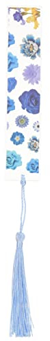 HONMEET Blumen-Epoxy-Lesezeichen exquisite Epoxid-Lesezeichen echte blumen lesezeichen quasten lesezeichen epoxidharz lesezeichen kreatives Epoxy-Handwerk Reisegeschenke Gold Blatt