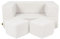 MEOWBABY Kindersofa – Spielsofa für Kinder – Weiche Klappsofa mit Schlaffunktion – Kuschelecke für Kinderzimmer, Bearly, Cremig