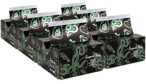 Simply Hair Pop-Up Hair Foil - Pack of 6-500 Pre-Cut & Folded Sheets for Hair Dye, Highlights & Balayage - Embossed, No-Slip Grip - Pop-Up Dispenser - 12.7x27.9cm - Serpent