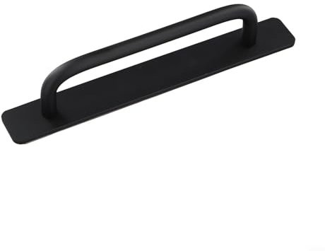 SPORTARC Elegante y fiable placa de empuje para puerta de granero, larga durabilidad (negro M)