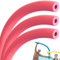 PLAYZOCO Churro de Piscina, Churro natación, Fideos Acuaticos, Fideo Espuma para Nadar, Flexible Apto para niños y Adultos, Flotadores para Piscina, 6 cm diámetro x 150 cm Largo, Rojo, 3 Unidades