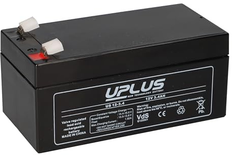 Uplus US12-3.4 AGM Akku 12V 3,4Ah VDs Blei