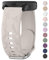 Meliya Correa para 20mm Reloj Inteligente Smartwatch,Liberación Rápida Silicona Grabado Floral Sport Suave Pulseras de Repuesto para 20mm Reloj Hombre y Mujer(Starlight)
