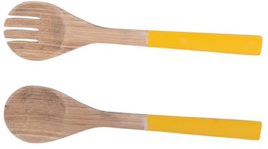 Table Passion - Couvert à salade Bambou jaune 27,5 cm