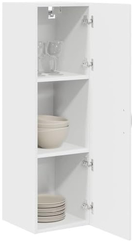 vidaXL Wall Cabinet PORTO White 30 x 31 x 100 cm Engineered Wood