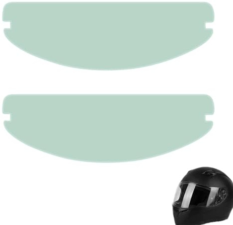 2 PCS Universal Pinlock Visor Insert Film,Anti Fog Helmet Visor Insert, Motorcycle Anti Fog Visor, HD Clear Anti Glare Waterproof Shield for Full Face & Open Face Helmets, Motorbike Helmet Accessories