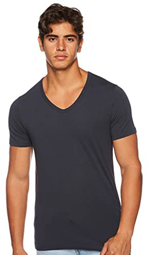Jack & Jones Basic V-neck Tee S/S Noos Camiseta, Azul Marino, M Hombre