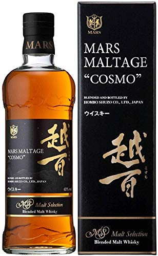 MARS - Cosmo - Blended Malt Whisky - 43% Alcool - Origine : Japon/Honshu - Notes de fruits Framboise, Myrtille & Mûre - 70 cl