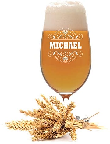 Leonardo Pilstulpe mit Gravur Motiv 02 Patch - Geschenkidee Bierglas mit Wunsch-Name graviert Vatertag
