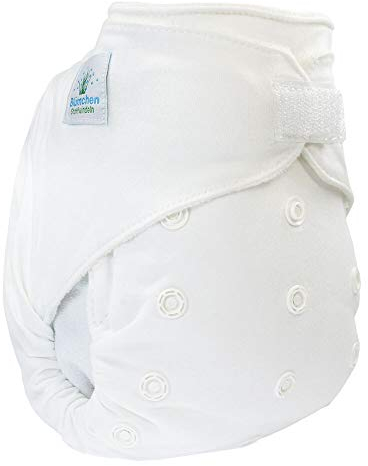 Blümchen Stoffwindel Höschenwindel Bambus V2 (3-16kg) Farbe Klettverschluss