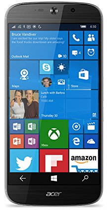 Acer Liquid Jade Primo LTE Windows 10 phone, 14 cm, 5.5 inch Amoled, 1920 x 1080 full HD, hexa core processor, 3GB RAM, 32GB memory, Microsoft Continuum, black