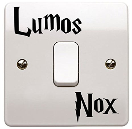 Harry Potter Lumos Nox Lichtschalter-Aufkleber aus Vinyl (hell/dunkel)