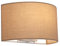 HARPER LIVING Indoor Wall Lights, E27 ES Wall Wash Lamp with Switch, Bedside Wall Light with Taupe Semi-Circle Fabric Shade, Wall Sconce Lighting for Bedroom, Living Room, Hallway, Hotel