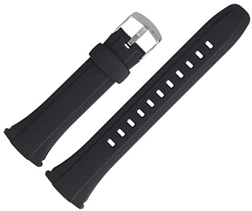 Casio Uhrenarmband Ersatzband 26mm Kunststoff Schwarz - WVA-M640