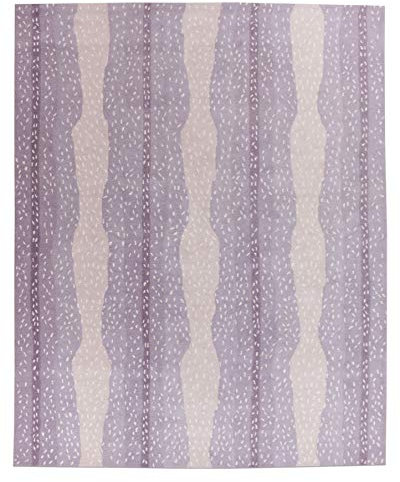 Antelope Chetah Tier Lavendel lila zeitgenössisch rund handgefertigt getuftet 100% Wolle Teppich & Teppich (250 x 300 cm)