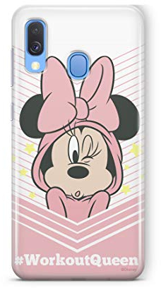 Original und Offiziell Lizenziertes Disney Minnie und Mickey Maus Handyhülle für Samsung A40, Case, Hülle aus Kunststoff TPU-Silikon, schützt vor Stößen und Kratzern