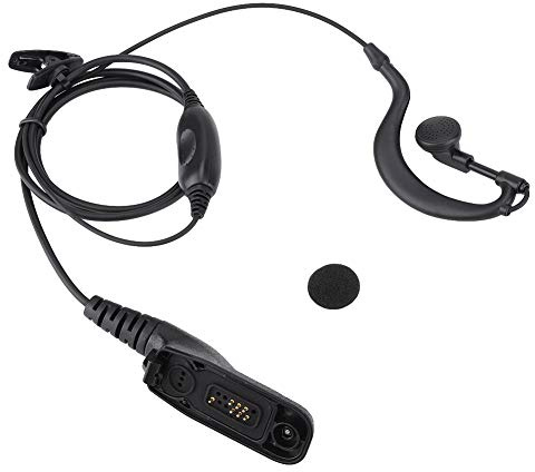 ASHATA Original Swivel Earpiece, APX7000 G-shape Ear-hook Microphone Earpiece for DP4800 DP4801 P8268 Radios, for Entertainment, Hotels, Restaurants, Community Public Security