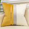Avigers 50,8 x 50,8 cm gelb weiß gold Leder gestreift Patchwork Samt Kissenbezug Luxus Modern Throw Pillow Cover Dekorative Kissen für Couch Wohnzimmer Schlafzimmer Auto