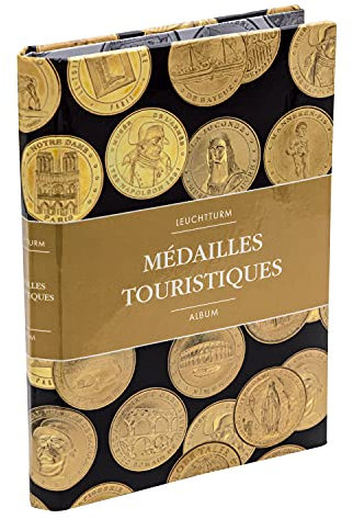 Leuchtturm 361561 Route Taschenalbum für 36 Tourismusmedaillen - Kompaktes Sammelalbum mit 6 Hüllen, für Münzen bis 35 mm