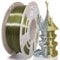 Reprapper Silk Zweifarbig PLA Filament 1.75mm für 3D Drucker Coextrusion Silk PLA 1kg Spule (2.2lbs), Maßgenauigkeit +/- 0.03mm 3D Druck Filament (Silk Silber & Bronze)