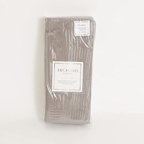 Highams King Size Fitted Sheets Charcoal Grey, Easy Care Soft Microfibre Fabric Deep Pocket 30cm Bed Sheets King Size Shrinkage and Fade Resistant Bed Linen Bottom Sheet, 150 x 200cm