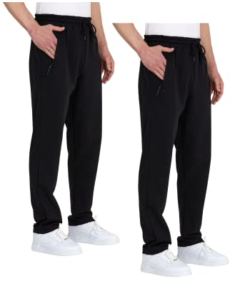 COMEOR Jogginghose Herren mit Reißverschlusstaschen Baumwolle Trainingshose - Sporthose Jogginghosen Männer Jogger | Jungen Freizeithose