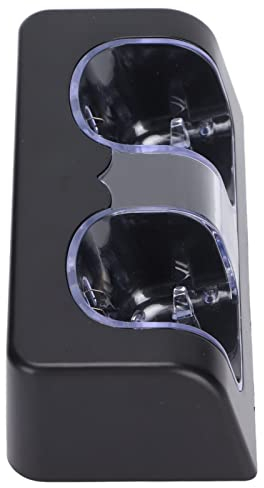 Caricabatteria Remoto, Cavo Stabile Portatile Dual Base Carga Wii con Dock per Stazione di Ricarica per Wii Game Control BatteryBlack (Nero)
