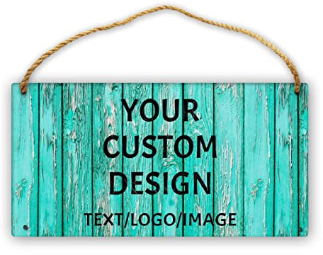 Mraxovid Personalised Wooden Hanging Plaque Signs Customised Wooden Board Decoration Decor for Family Sign, Name Date, Rustic Sign for Home, Kitchen, Wall Art