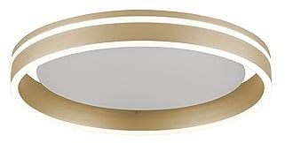 Paul Neuhaus Q-VITO LED Deckenleuchte, Works with Alexa - Smart Home, Fernbedienung CCT warmweiß – kaltweiß (40cm Messing)