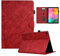 Aswant Funda Compatible Samsung Galaxy Tab A 10.1 2019 (SM-T510/SM-T515/SM-T517) - Ultradelgado Case con Función de Soporte y Billetera per Galaxy Tab A Tablet 10.1, Rojo