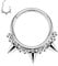 AROWRO Septum Ringe Septum Schmuck Spike Septum Clicker Septum Nasen Ringe Silber Daith Conch Smiley Orbital Helix Piercing Schmuck 16G Septum Daith Schmuck Nasen Ringe 10mm Nasen Ringe Hoops