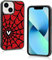 Cool Anime Phone Case for iPhone 13 Mini Trendy Spider Webs Pattern Design Phone Case