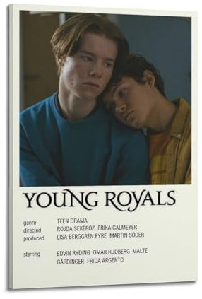 INKT Young Royals Poster, Wandkunst, Leinwand, Gemälde, Wohnzimmer, Schlafzimmer, Heimdekoration, Büro, Wandposter, Fitnessstudio, Kunstmalerei, 60 x 90 cm