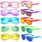 FSMILING Party-Sonnenbrillen-Set, Neon-Sonnenbrille, Großpackung, mehrfarbig, für Erwachsene, Partygeschenke, Sonnenbrillen, 10 Stück
