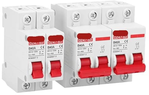 Magnetotermico Differenziale 16a 12V 24V 48V 60V 110V Interruttore di Protezione Della Batteria Interruttore Positivo Negativo Corto Circuito 2P 10A 20A 50A 100A 125A 150A Interruttore Magnetotermico