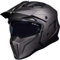 Black Street Fighter Open Face Motorcycle Helmet M Matt Bronze