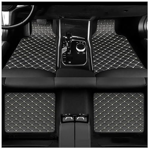 YYBCDSA 4 Stück Leder Auto Fussmatten, für Dacia Sandero Stepway 3 Extreme 2020-2023 2024 Allwetter wasserdichte rutschfeste Teppich Innenschutz zubehör,A