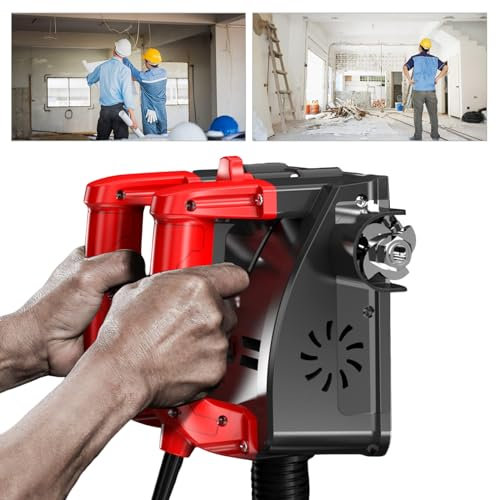 MEELRYD Smerigliatrice per calcestruzzo, fresa per massetti, 1200 W, 4000 UPM, fresa a rulli per piastrelle, ceramica, cemento, sabbia argillosa, calcare