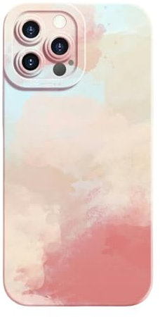 SVEETTOP Handyhüllen Aquarell Malerei Fall Telefon 11 12 13 14 15 Pro Max Stoßfeste Weiche Abdeckung-12-e