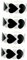 Sewroro 4 Rollen Liebe Aufkleber Alphabetische Tabs Aufkleber-etiketten Dekorativer Geschenkaufkleber Multifunktions-siegelaufkleber Aufkleber-drucker Abdichtende Aufkleber Black Papier