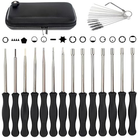 FGXY 14 pcs Outils de Réglage de Carburateur, Réglage Tronçonneuse, Tournevis Carburateur, Outil de Réglage, Outil Pratique Pour Les Garages à Domicile Et Les Ateliers de Réparation Professionnels