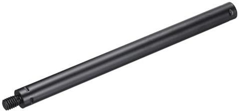 sourcing map Metal Microphone Stand Extension Tube 3/8 Male to 3/8 Female | Mic Extension Pipe Stand Extenders Screw Rods for Extended Microphone 8.27 x 0.6 Inch Black