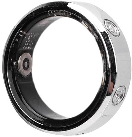 Garsent Smart Ring, Health Smart Ring mit Eingelegenem Strass für Männer Frauen, Mehrere Sportmodi, Bluetooth IP68 Water Proof Fitness Tracker für Sport, Schlaf, Fitness (12#)