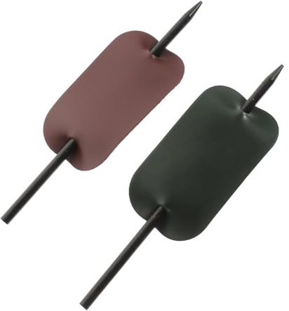 AUTSUPPL 2 Stück Teiliges Leder Haarwickler mit Stab Modische Haarknoten accessoires für Damen Leichte Pu leder Haarschmuck Geeignet für Alltag Party Hochzeit und Elegante
