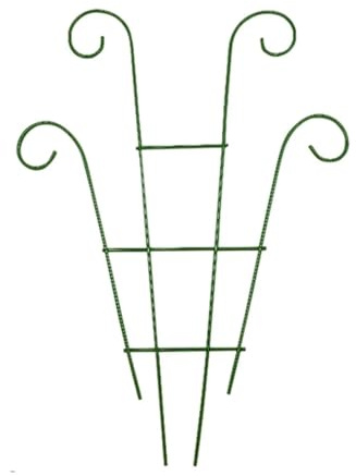 Gartenspalier Kletterpflanzen-Spalier, Pflanzenstütze, Gartenpfahl, Klettergestell, Eisen, Blumen-Spalier, Rahmen, Ständer, Halter, Gartendekoration(Color10)