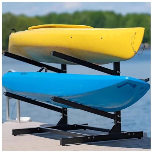 Freistehendes Kajak-Aufbewahrungsregal – robuster Ständer für Kajaks, SUPs, Kanus, Surfbretter und Paddleboards – Garage für drinnen und draußen, Mehrzweck-Aufbewahrung, nur ein Regal