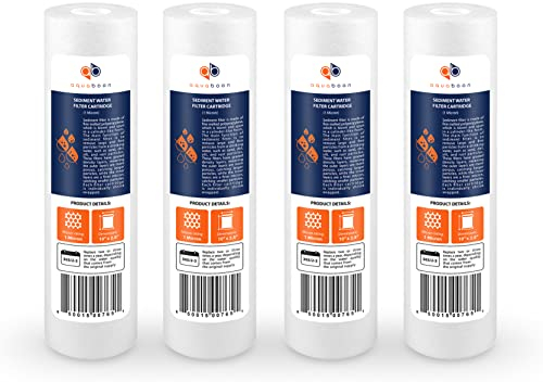Purenex 1M-4 Stück 1 Mikron Sediment-Wasserfilterkartusche, 4 Stück