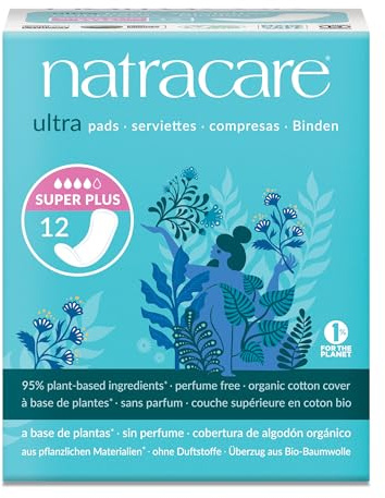 NATRACARE Pads,Ultra Super Plus, 12 CT