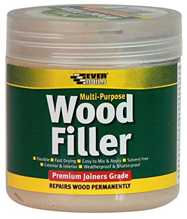 Everbuild Multipurpose Wood Filler – Suitable For Indoor And Outdoor Use – Sandable – White – 250ml