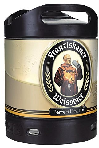 4 x Franziskaner Weissbier Perfect Draft 6 Liter Fass, inkl. 20.00€ Pfand MEHRWEG